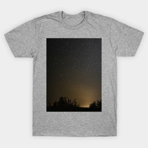 Clear sky night with starts T-Shirt by HIKMAoftrading